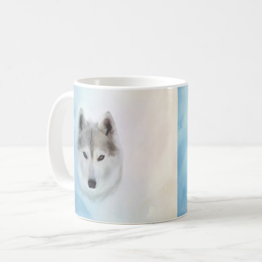 Siberian Husky Koffiemok (Voorkant links)