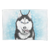 Siberian Husky Kussensloop (Voorkant)