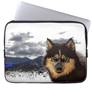 Siberian Husky-laptophoes Laptop Sleeve