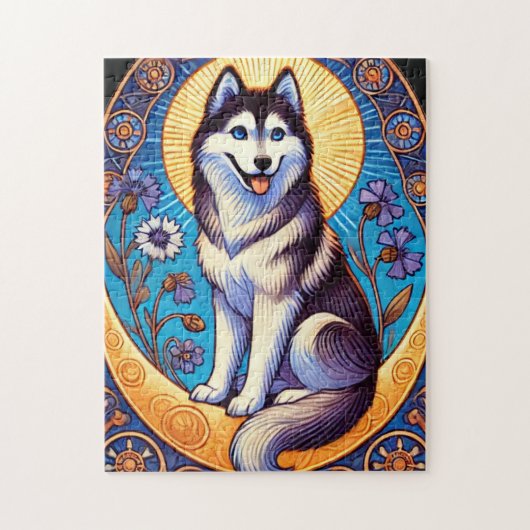 Siberian Husky Legpuzzel (Verticaal)