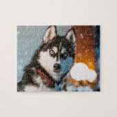 Siberian Husky Legpuzzel (Horizontaal)