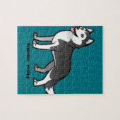 Siberian Husky Legpuzzel (Horizontaal)