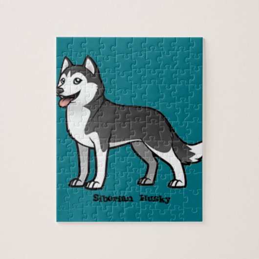 Siberian Husky Legpuzzel (Verticaal)