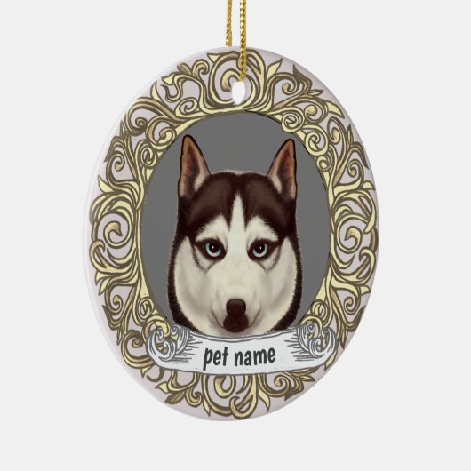 Siberian Husky Loving Memory ornament (Rechts)
