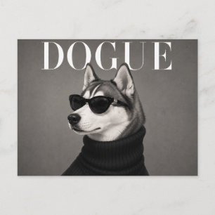Siberian Husky Luxe Editoriaal Briefkaart