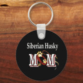 Siberian Husky Ma Gifts Sleutelhanger (Voorkant)