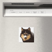 Siberian Husky Magneet (Insitu (Vaatwasser))