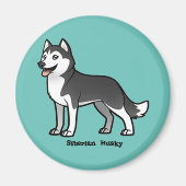 Siberian Husky Magneet (Voorkant)