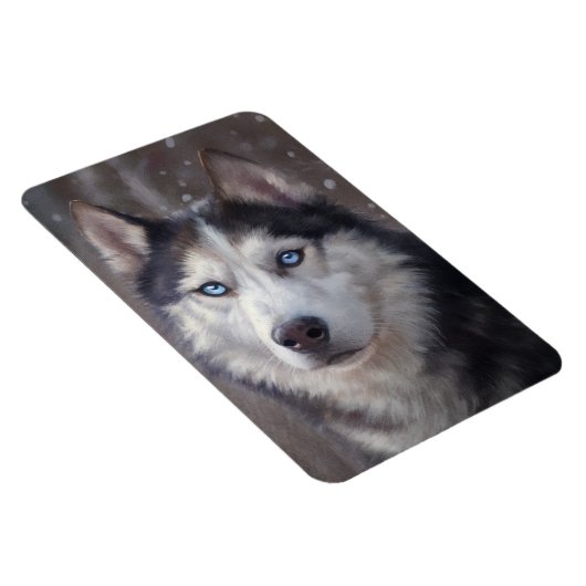 Siberian Husky Magneet (Rechterzijde)