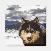Siberian Husky Magnet (Voorkant)