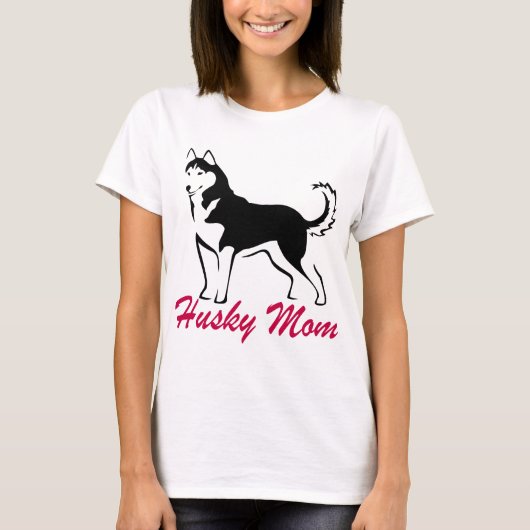 Siberian Husky mama T-shirt (Voorkant)