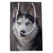 Siberian Husky Medium Cadeauzakje (Voorkant)