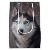 Siberian Husky Medium Cadeauzakje (Achterkant)