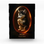 Siberian Husky Memorial Photo Block Fotoblokken (Voorkant)