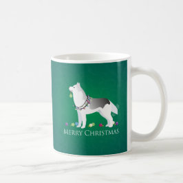 Siberian Husky Merry kerstdesign Koffiemok