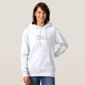 Siberian Husky Moeder Varsity Script Opgericht Hoodie (Voorkant volledig)