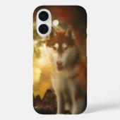 SIBERIAN HUSKY MOON KINGDOM Case-Mate iPhone CASE (Achterkant)