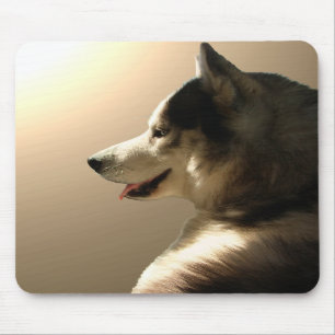 Siberian Husky Mousepad Gifts Malamute Sled Dogs Muismat
