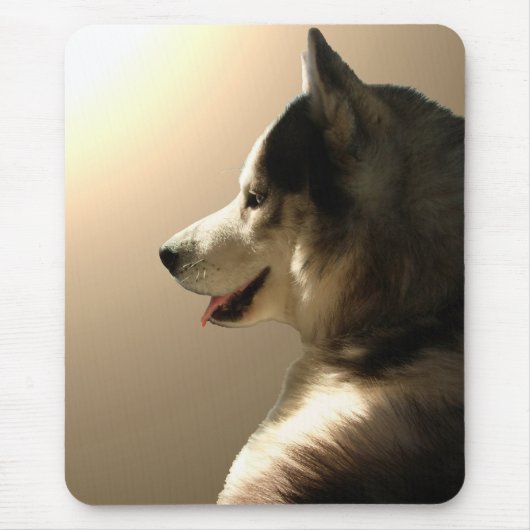 Siberian Husky Mousepad Gifts Malamute Sled Dogs Muismat (Voorkant)