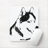 Siberian Husky Mousepad Gifts Malamute Sled Dogs Muismat (Met muis)