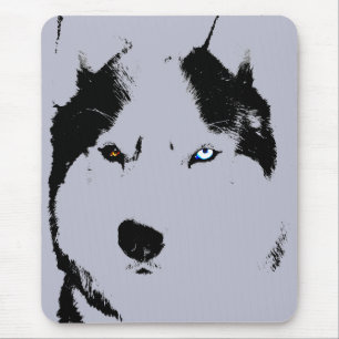 Siberian Husky Mousepad Gifts Malamute Sled Dogs Muismat