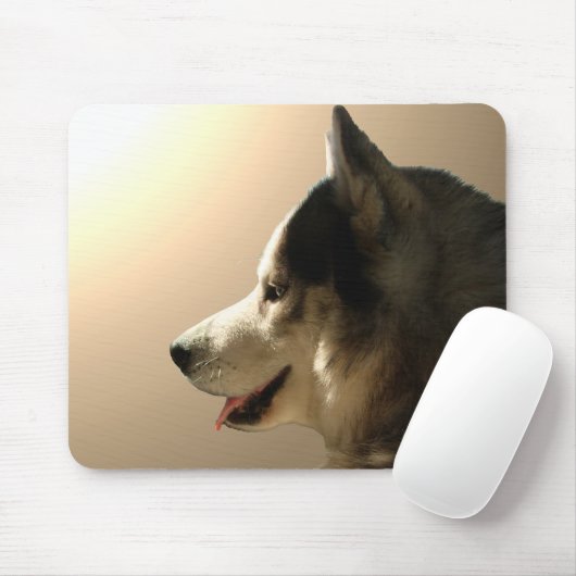 Siberian Husky Mousepad Gifts Malamute Sled Dogs Muismat (Met muis)