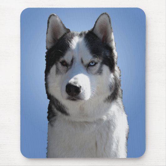 Siberian Husky Mousepad Gifts Malamute Sled Dogs Muismat (Voorkant)