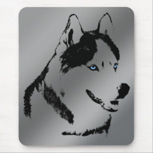 Siberian Husky Mousepad Gifts Malamute Sled Dogs Muismat