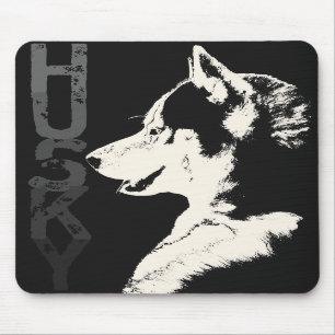 Siberian Husky Mousepad Gifts Malamute Wolf Dogs Muismat