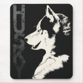 Siberian Husky Mousepad Gifts Malamute Wolf Dogs Muismat (Voorkant)