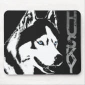 Siberian Husky Mousepad Gifts Malamute Wolf Dogs Muismat (Voorkant)