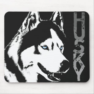 Siberian Husky Mousepad Gifts Malamute Wolf Dogs Muismat