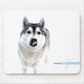 Siberian Husky Mousepad Muismat (Voorkant)