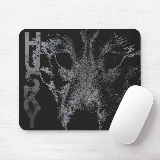 Siberian Husky Mousepad Wolf Pup Muismatten & Gift (Met muis)