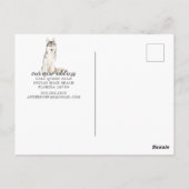 Siberian Husky Moving Announcement Briefkaart (Achterkant)