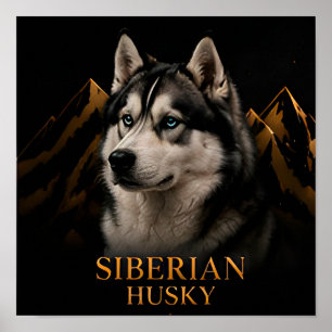 Siberian Husky Northern Spirit Collectie Poster