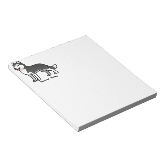 Siberian Husky Notitieblok (Schuin)