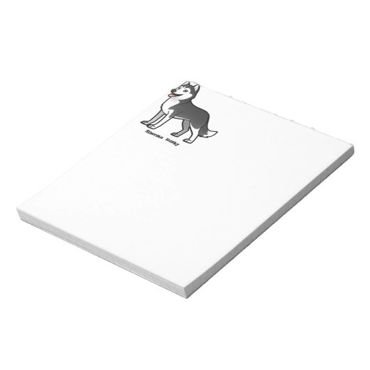 Siberian Husky Notitieblok (Linkerzijde)