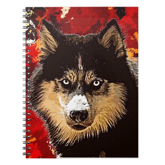 Siberian Husky Notitieboek (Voorkant)