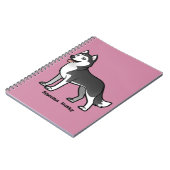 Siberian Husky Notitieboek (Linkerzijde)