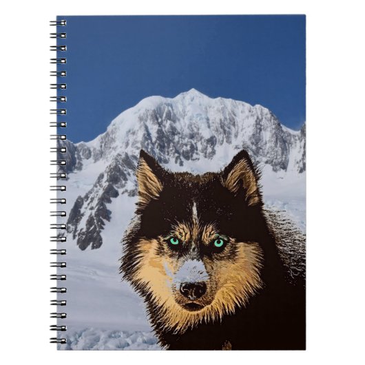 Siberian Husky Notitieboek (Voorkant)