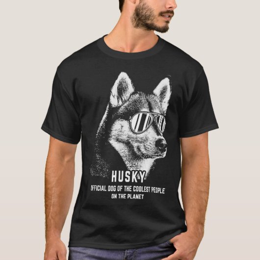 Siberian Husky Official Dog Of The Coolest T-shirt (Voorkant)