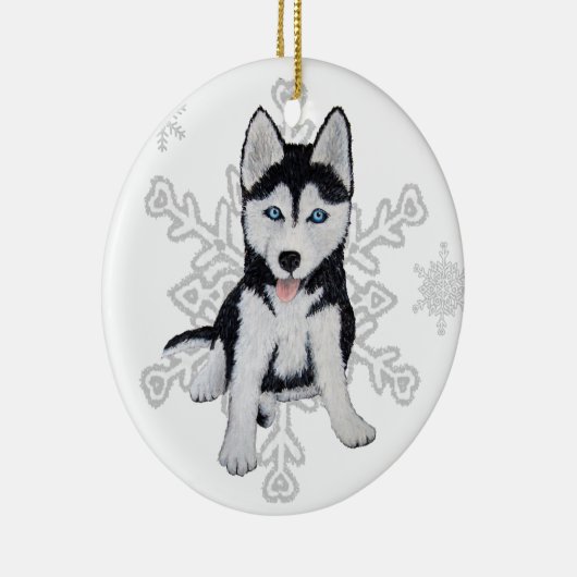 Siberian Husky Ornament (Rechts)