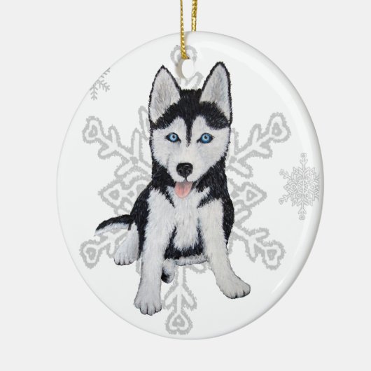 Siberian Husky Ornament (Links)