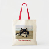 Siberian Husky over de Canvas tas van de begroting (Voorkant)