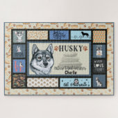 Siberian Husky Owner Lover Funny Keepomwille Quilt Legpuzzel (Horizontaal)