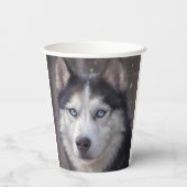 Siberian Husky Papieren Bekers (Achterkant)