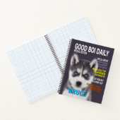 Siberian Husky Parody Magazine Hoesje Notitieboek (Binnen)