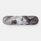 Siberian Husky Persoonlijk Skateboard (Horizontaal)