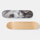 Siberian Husky Persoonlijk Skateboard (Horizontaal)